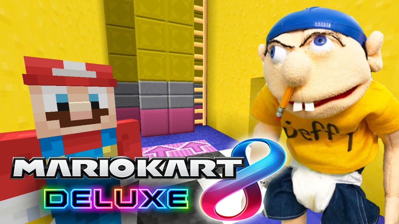 Minecraft Switch - Mario Kart 8 Deluxe  - Jeffy's In The Game! [10]