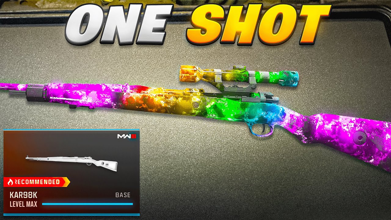 new *ONE SHOT* KAR98 CLASS SETUP in WARZONE 3! 😲 (Best KAR98K Loadout) - MW3