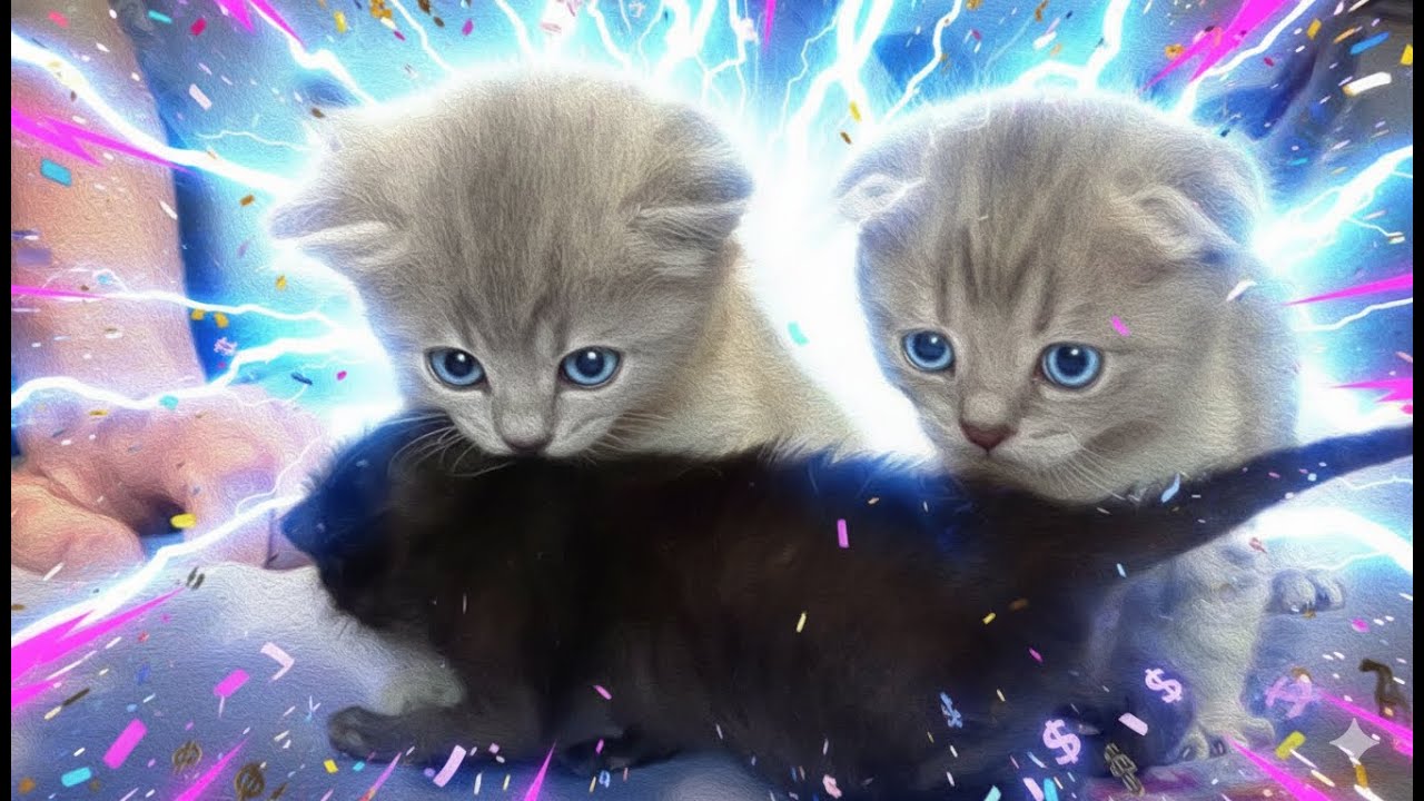 Мама-кошка знакомит котят с хозяином | Мама-кошка показывает своих новорожденных котят
