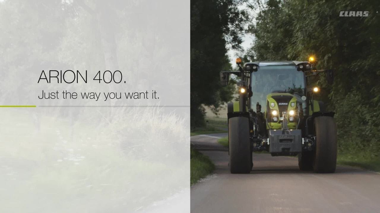 CLAAS ARION 400. Just the way you want it.
