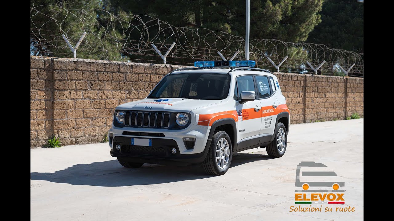 Allestimento Jeep Renegade - Automedica azienda ospedaliero universitaria di Cagliari | Elevox Srl