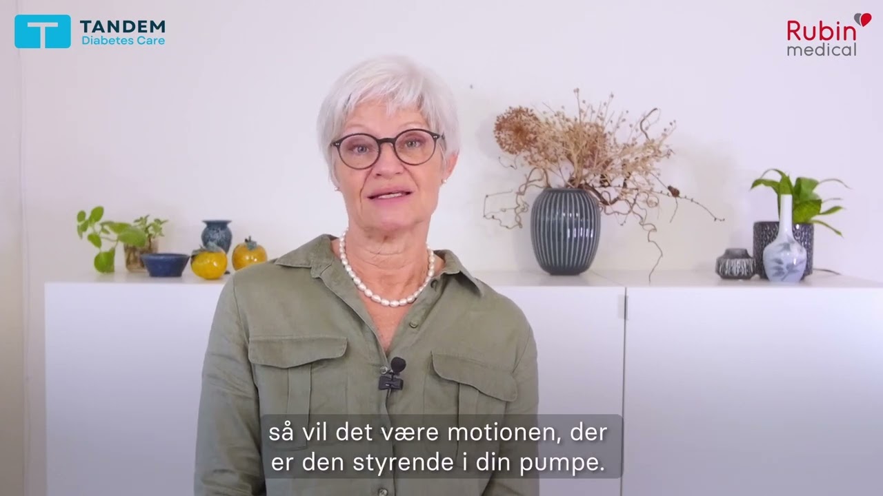 Aktivitetsprofil Motion Tandem t:slim X2 insulinpumpe