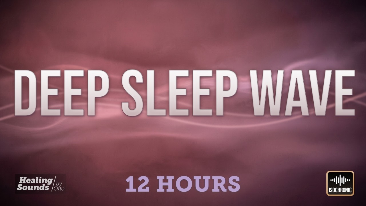 Delta Descent 🌸 | 12 HOURS + BLACK SCREEN | Rich Pink Noise + 2.5 Hz Delta Tones for Deep Sleep