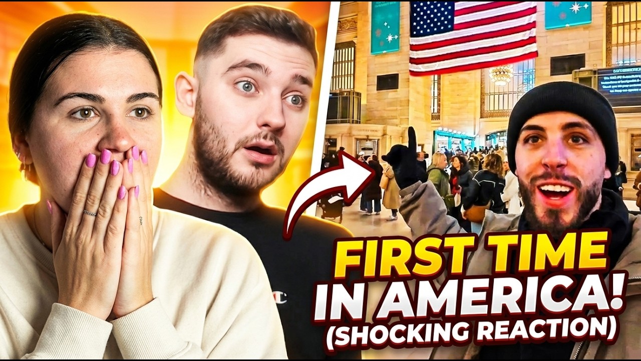 Brits React to British Guy's First Time in the USA!🇺🇸