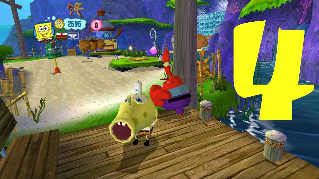 Правда или квадрат Губки Боба (Wii) [4K] Часть 4 - Уровень 4 [Становление поваром] + Пропавшие пр...