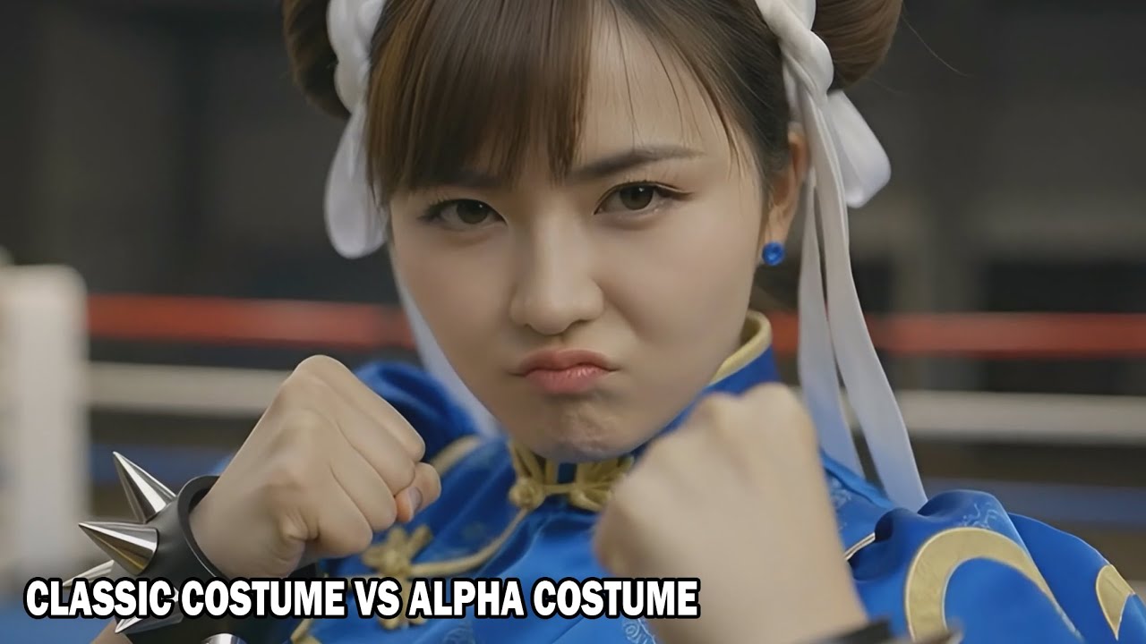 Chun-Li Tries Her Classic Costume vs Alpha Costume | Street Fighter Fan Made