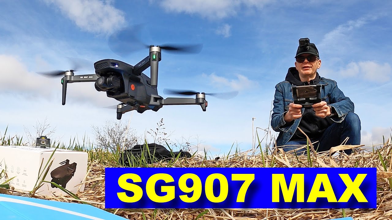 SG907 MAX — недорогой дрон с БОЛЬШИМИ возможностями (3-осевой подвес камеры) — обзор