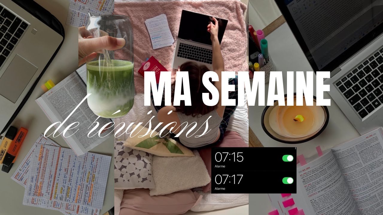STUDY VLOG : une semaine de REVISION d'une étudiante en DROIT
