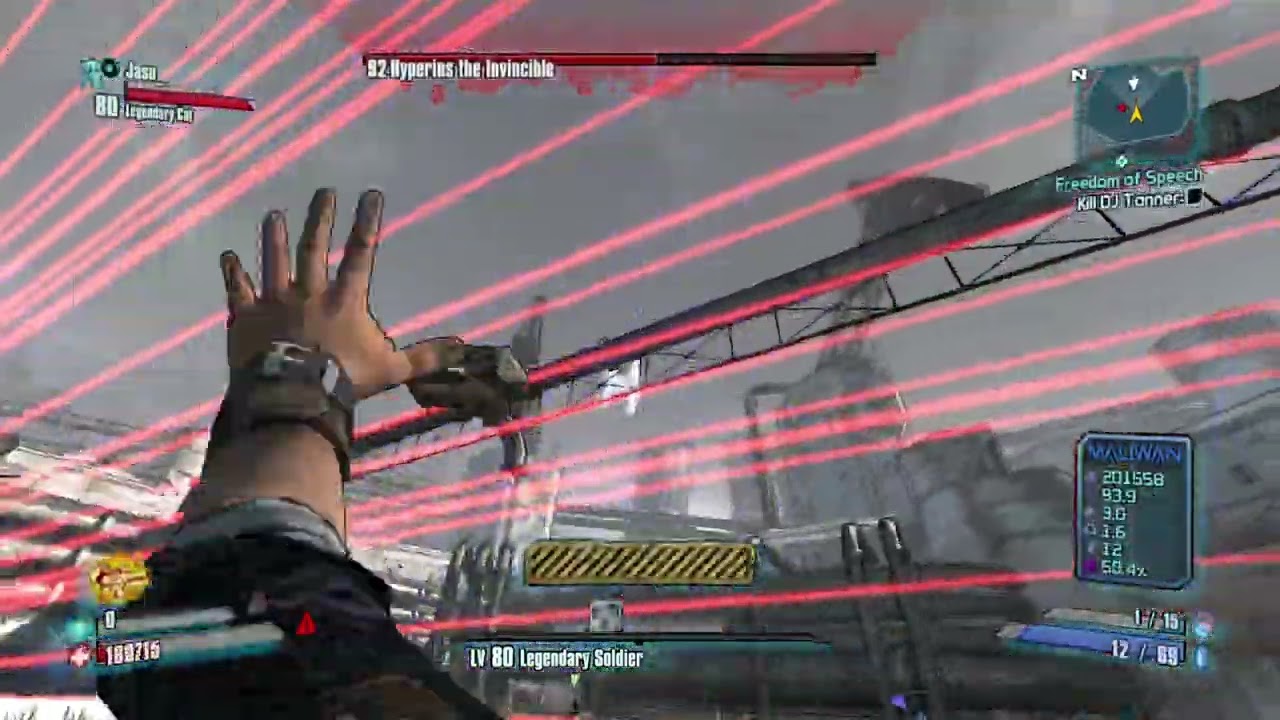 Co-op OP10 Axton & Maya vs Hyperius The Invincible (7:32) - Borderlands 2