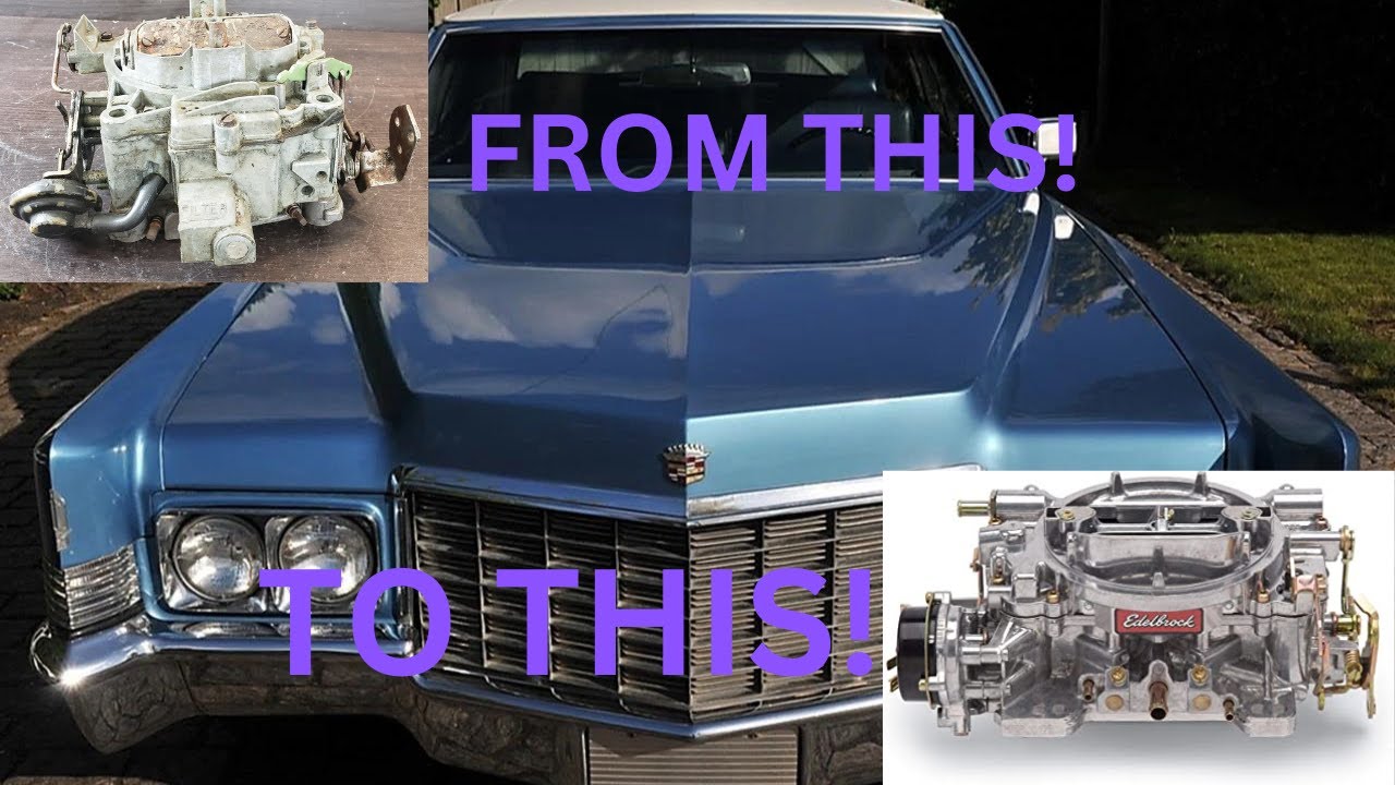 This week we upgrade to a Edlebrock 1406 Carburetor on the '70 Cadillac Hearse