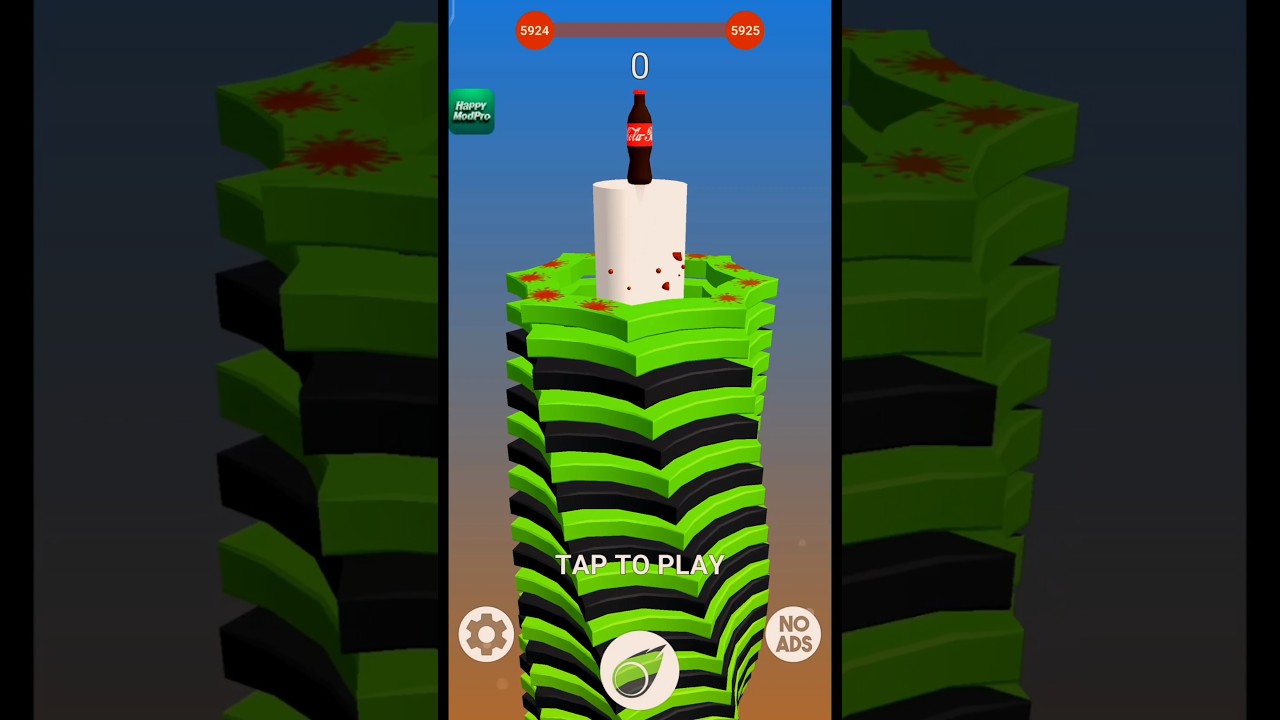 Stack Ball 3D Game | Level 505 |Play StackBall Game In Fast Speed | 