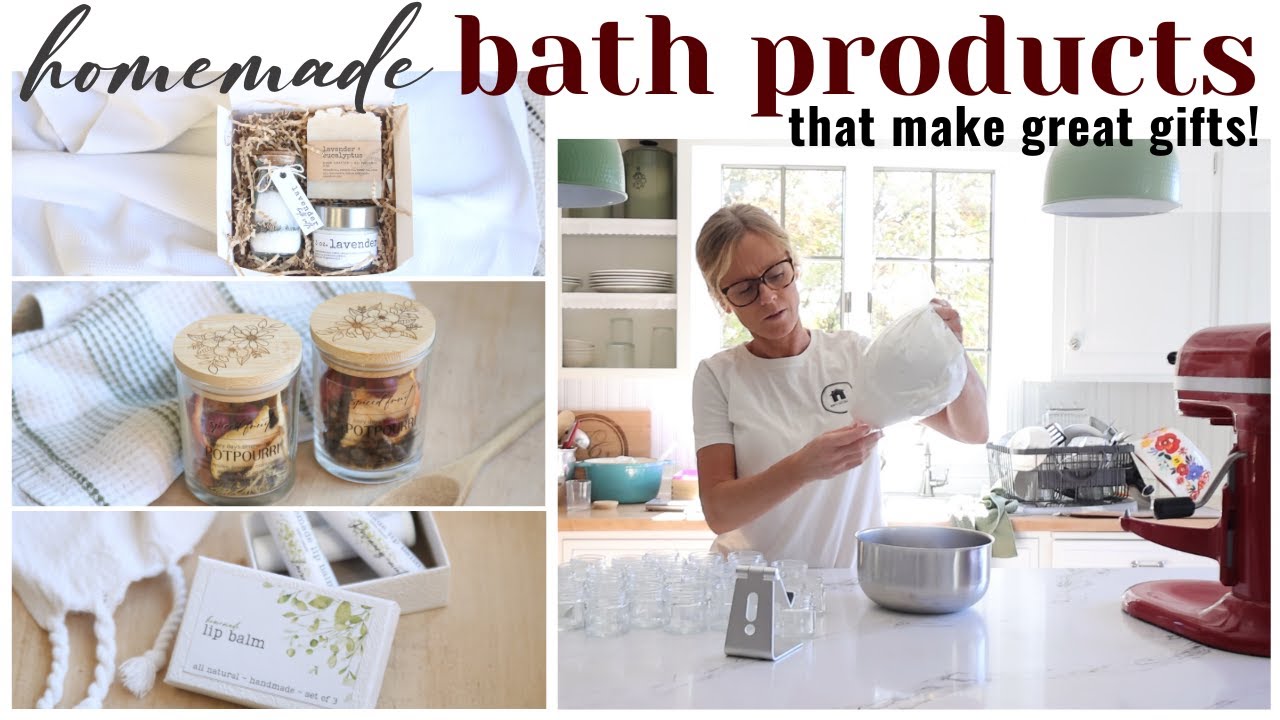 Bath Product Gift Ideas ~ Homemade Body Butter ~ Homemade Spa Products ~ Handmade Gift Ideas