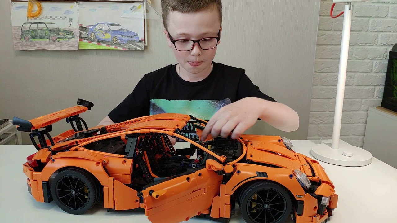 Обзор Lego Technic Porsche 911 GT3 RS 42056 (Китайский аналог)