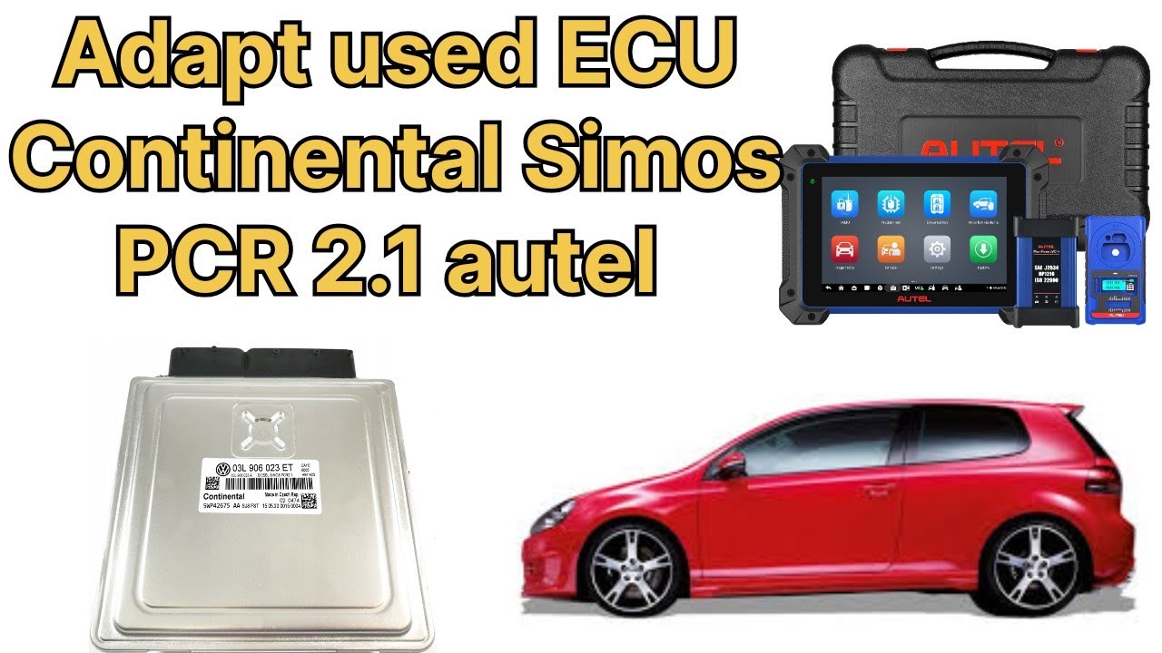 Adapt used ECU Continental Simos PCR 2.1 autel 508/608/608pro