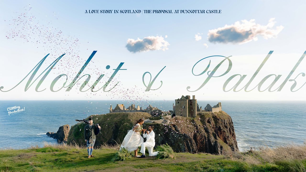 Mohit & Palak | The Dunnottar Castle Proposal Film, Scotland (4K)