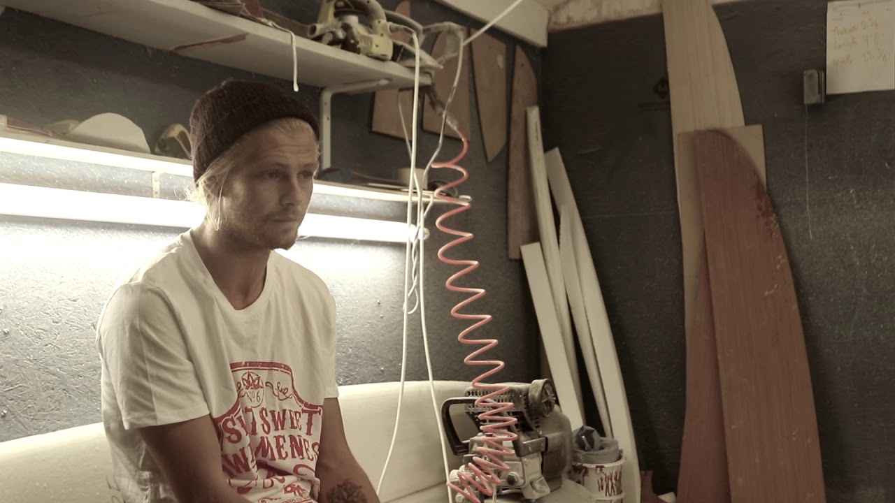 Backyard Surfboard Shaper, Mitch Clark Shapes, Cornwall