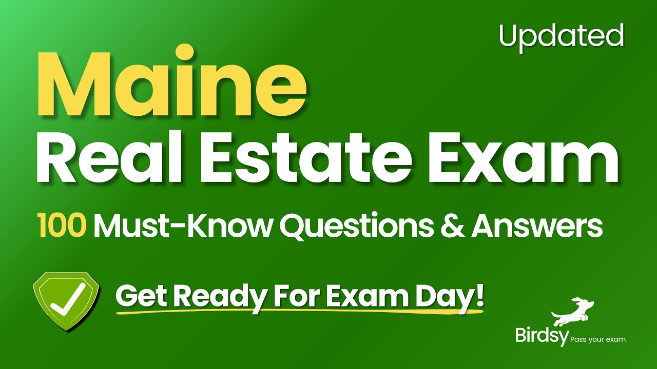 🔥 Crush Your Maine Real Estate Exam with This 100-Question Review!
