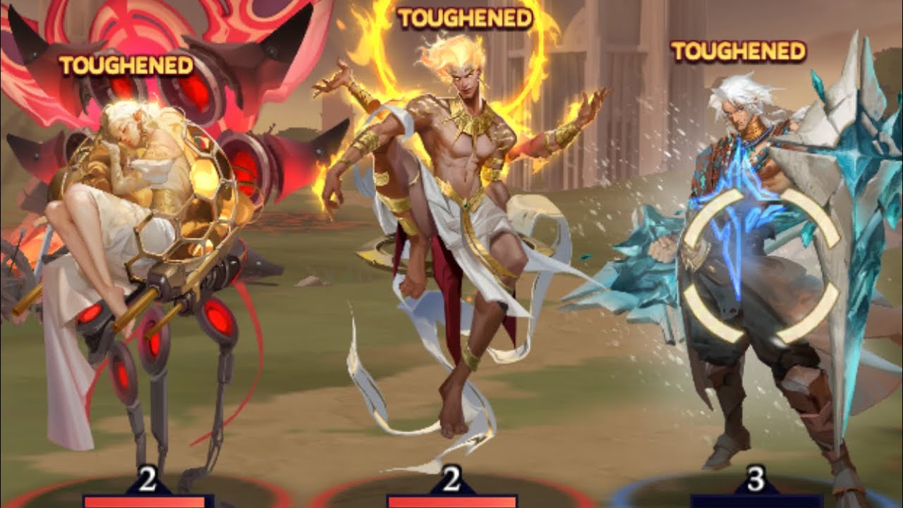 Call of Antia: Only Three Heroes Left? No Problem! Ymir, Agony, and Taron Fending Off Mono Blue.