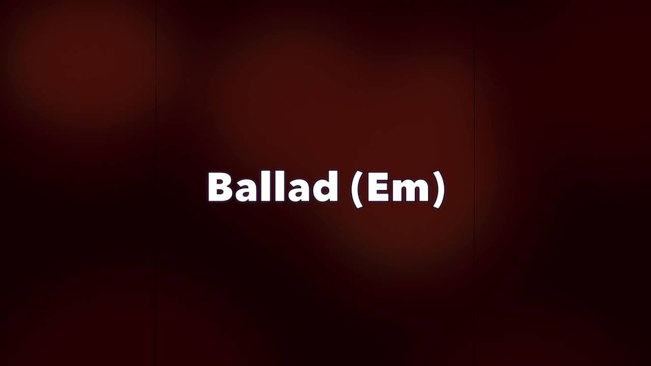 Rock Ballad - Guitar Backing Track (Em)