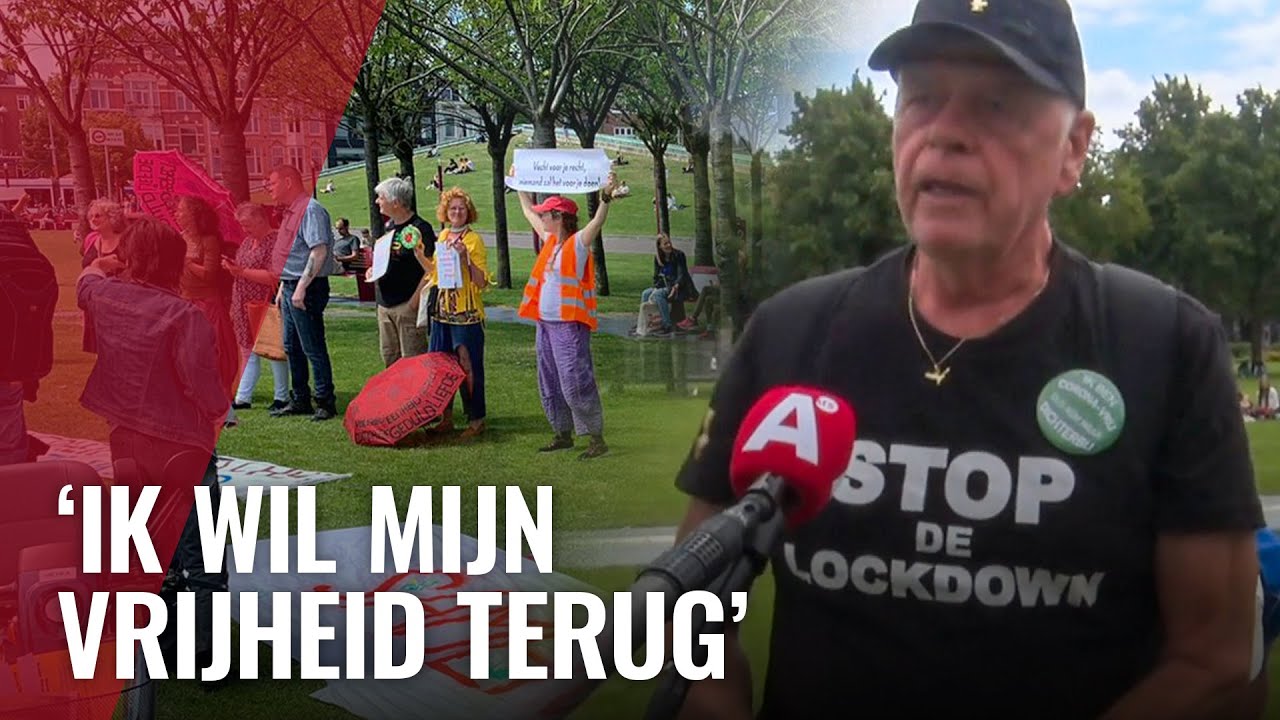 Enkele tientallen demonstreren tegen coronaregels