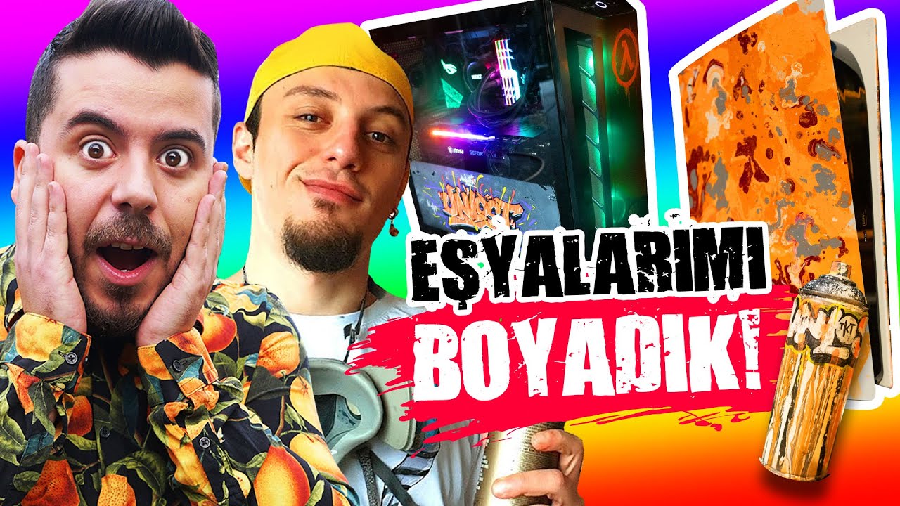 BİLGİSAYAR PS5 ARABA VE EŞYALARIMI BOYADIM ! 🌈 UNLOST