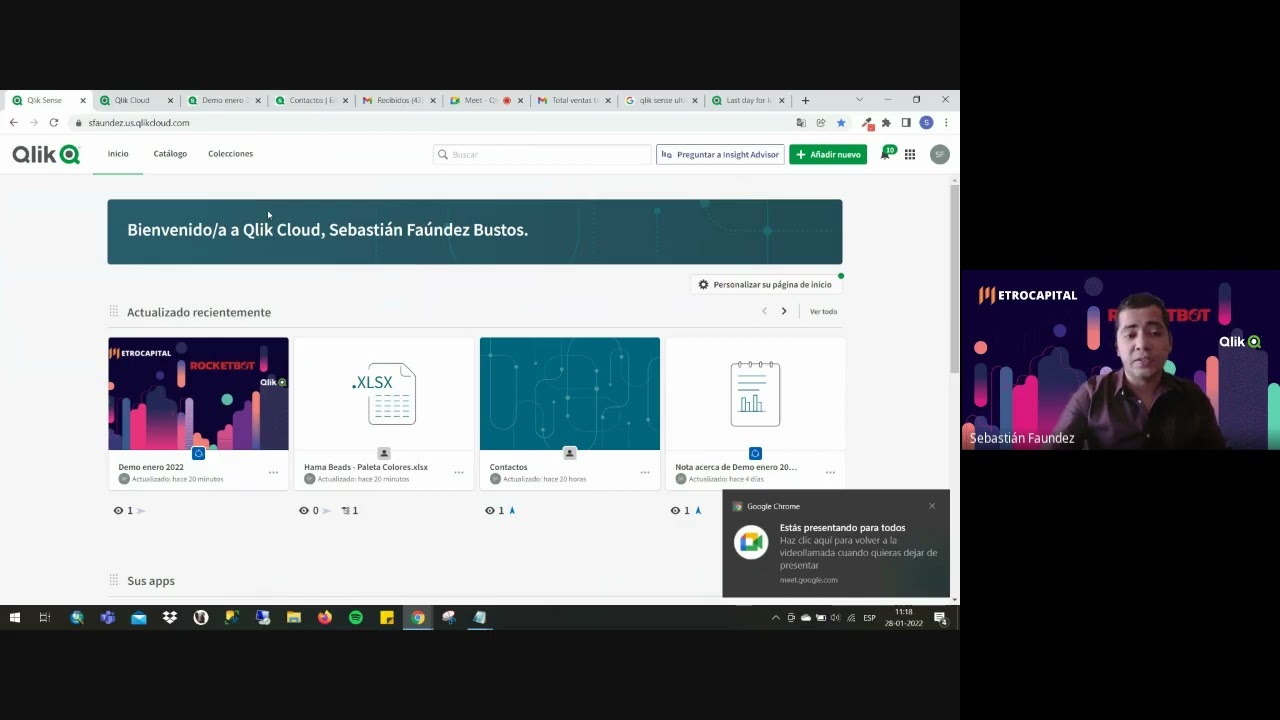 Qlik Sense SaaS - tercera sesión: de 0 a desarrollador BI
