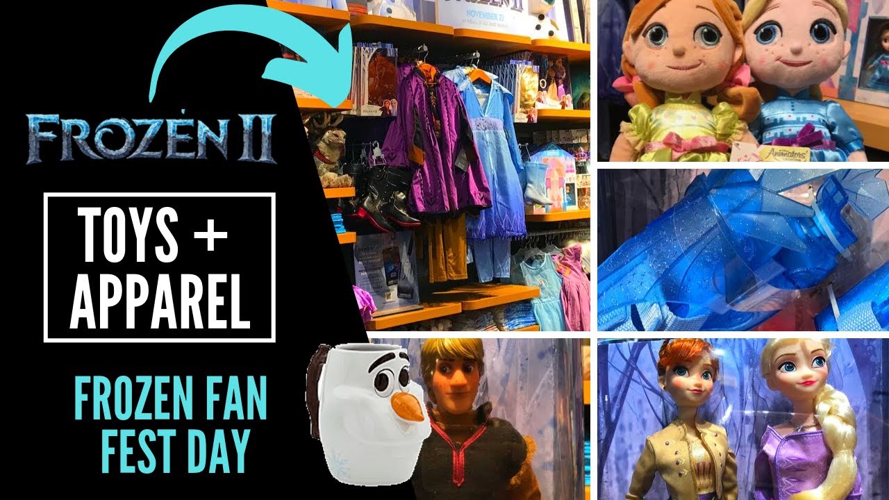 FROZEN 2 New Movie Toys & Apparel Released Frozen Fan Fest - Disney Store Walkthrough -Movie Insider