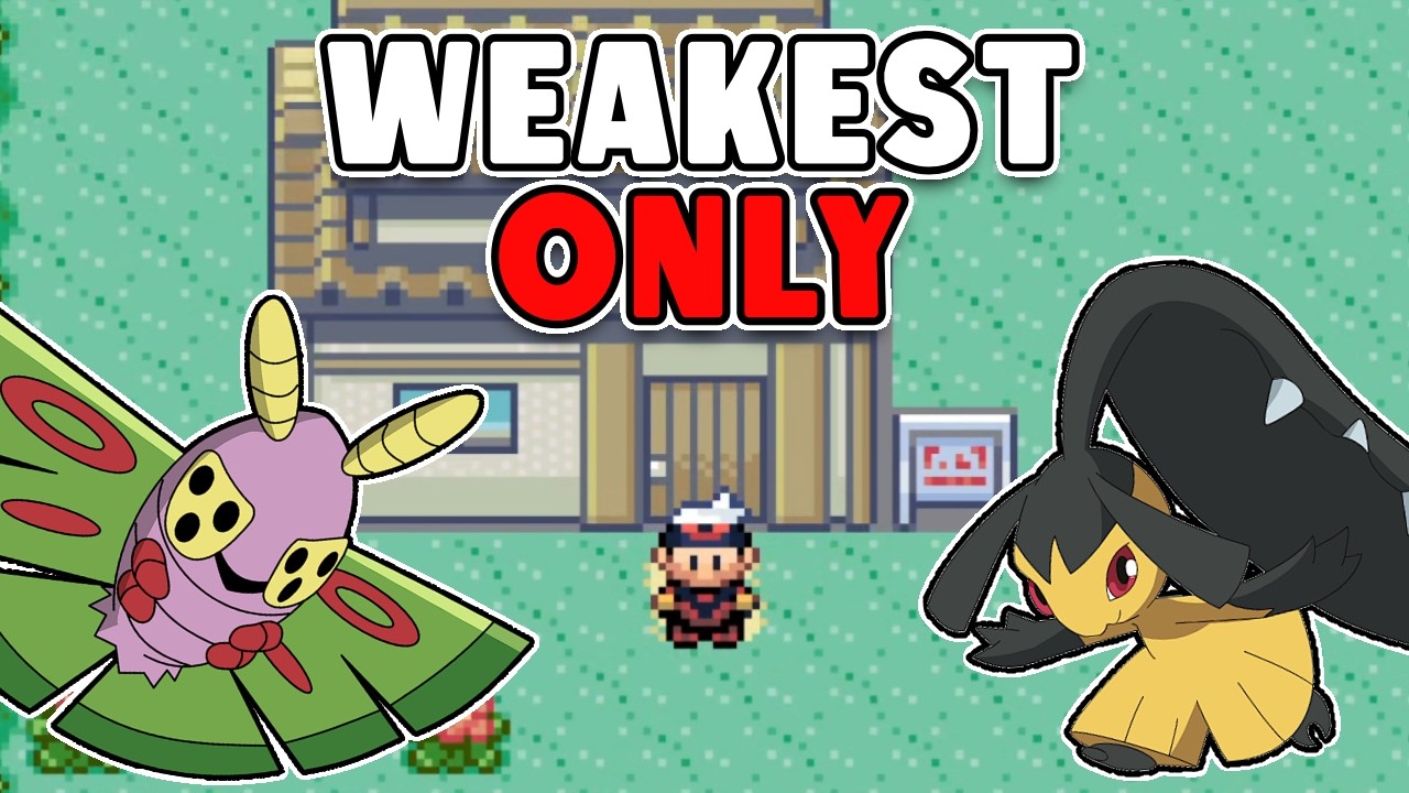 Прохождение Pok&eacute;mon Ruby самыми слабыми покемонами региона Хоэн