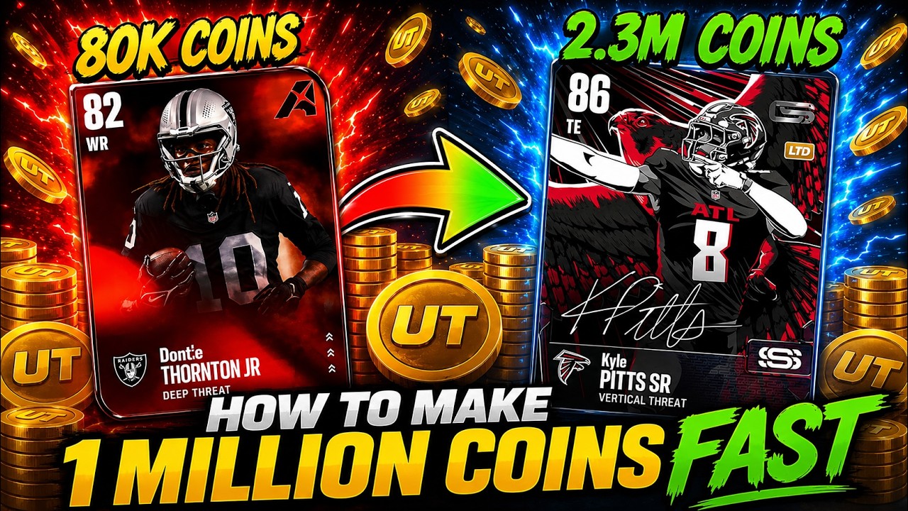 Как быстро заработать 1 миллион монет в Madden 27!! Лучший способ заработка монет #1