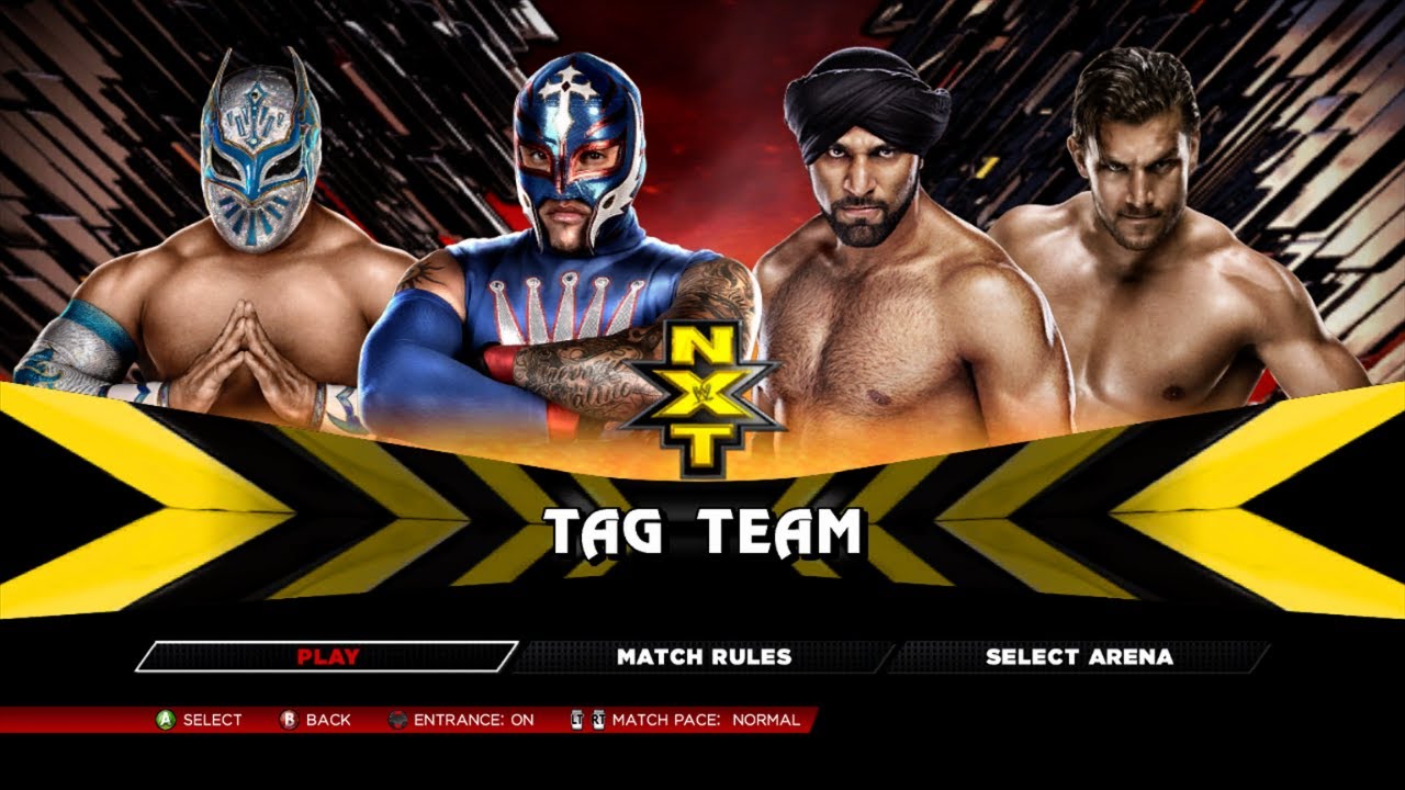 WWE 2K14 - Rey Mysterio & Sin Cara vs. Jinder Mahal & Fandango