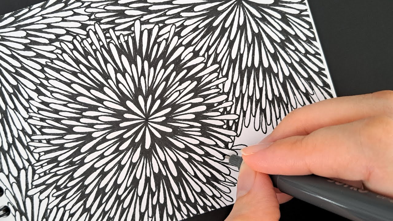 Easy MINDFULNESS Exercise✨ || Doodle Drawing Ideas  #mindfulness #calming #arttutorial #doodles #art