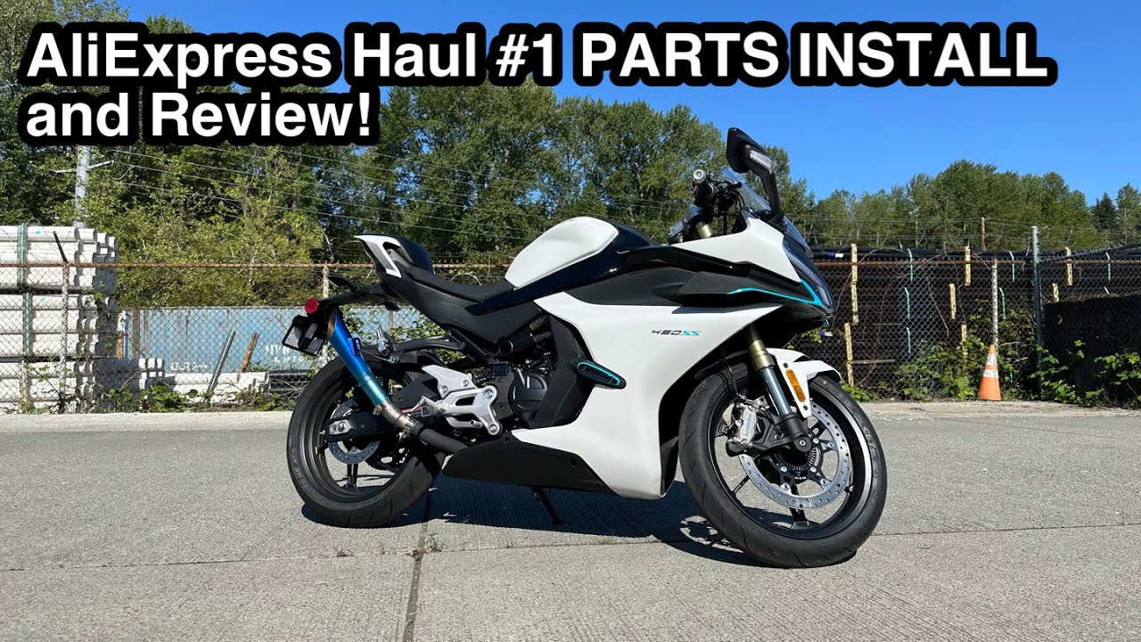 CFMoto 450SS - AliExpress HAUL #1 - Stabilizer, Tank Grips, Oil & Brake Caps and 2 Week Updates!