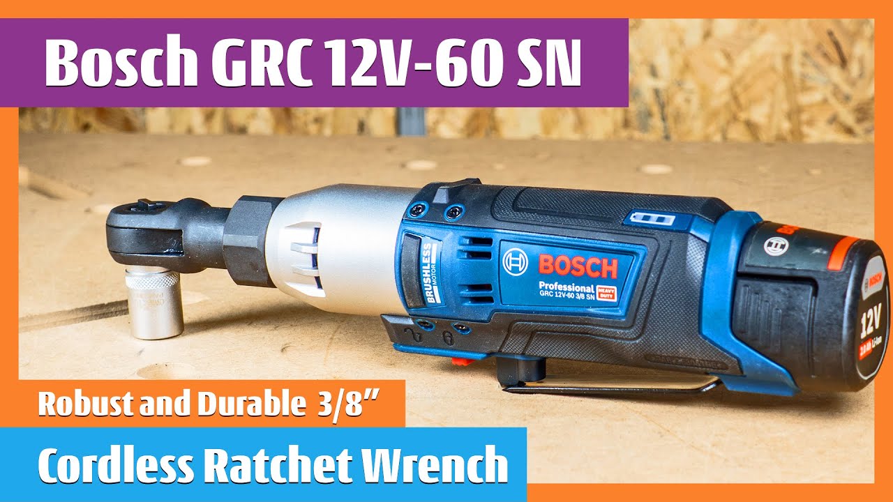 Bosch GRC 12V-60 SN 3/8 Cordless Ratchet Wrench 60 Nm Durable Metal Design #boschtools  #powertools