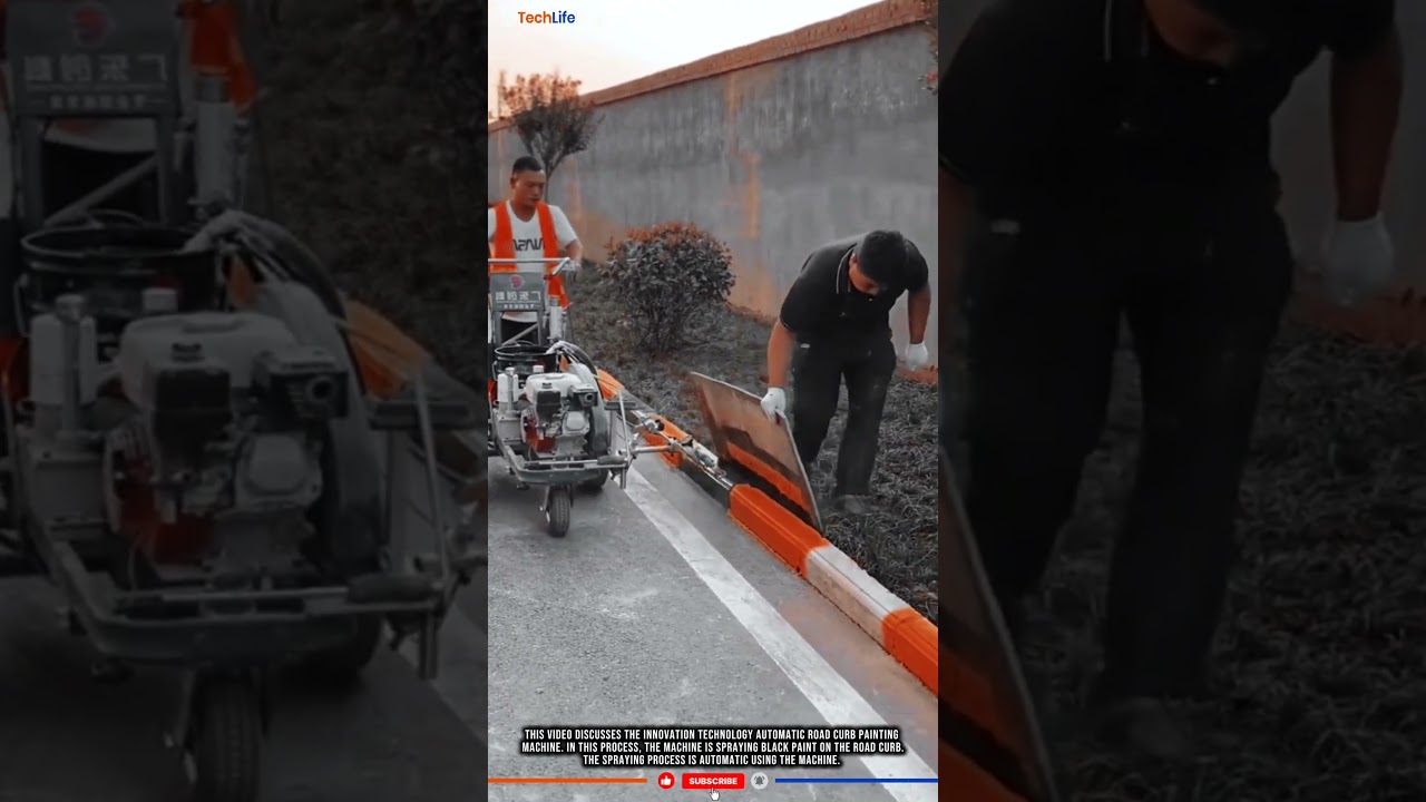 Innovation Technology Paint Sprayer: Automated Curbs, Neat, Economical & Fast Dry.