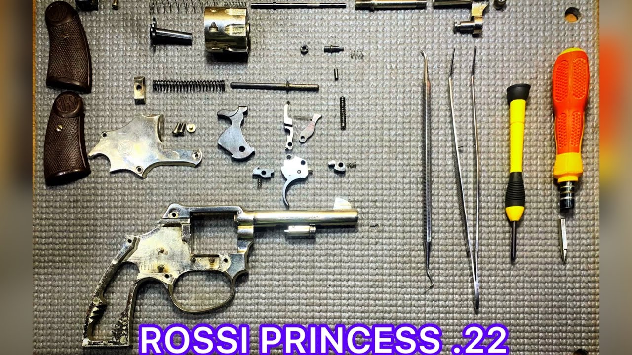 Rossi Princess .22Lr, desmontagem completa, limpeza e montagem com lubrificação.