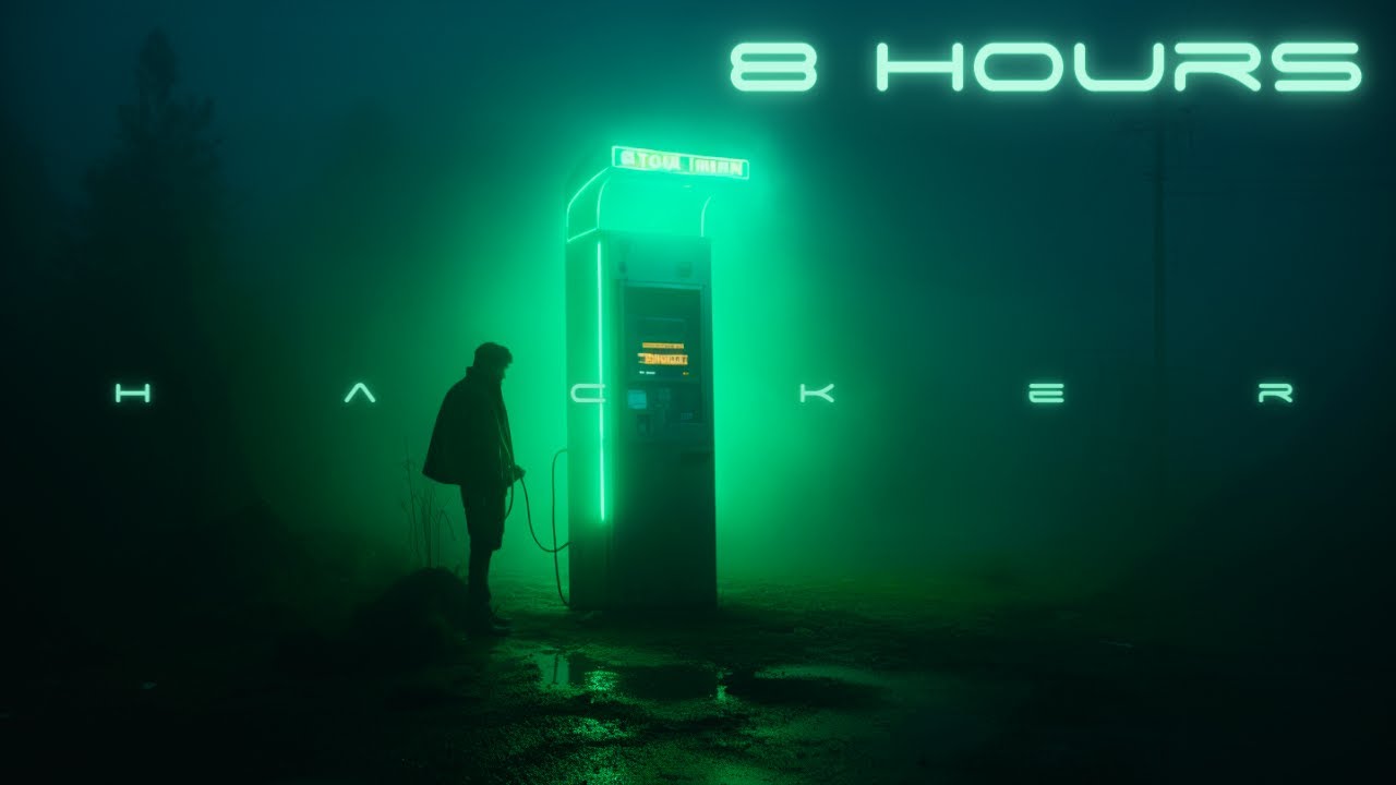 HACKER [8 HOURS] - Blade Runner Ambience | Serene Cyberpunk Ambient Music for Deep Focus & Sleep