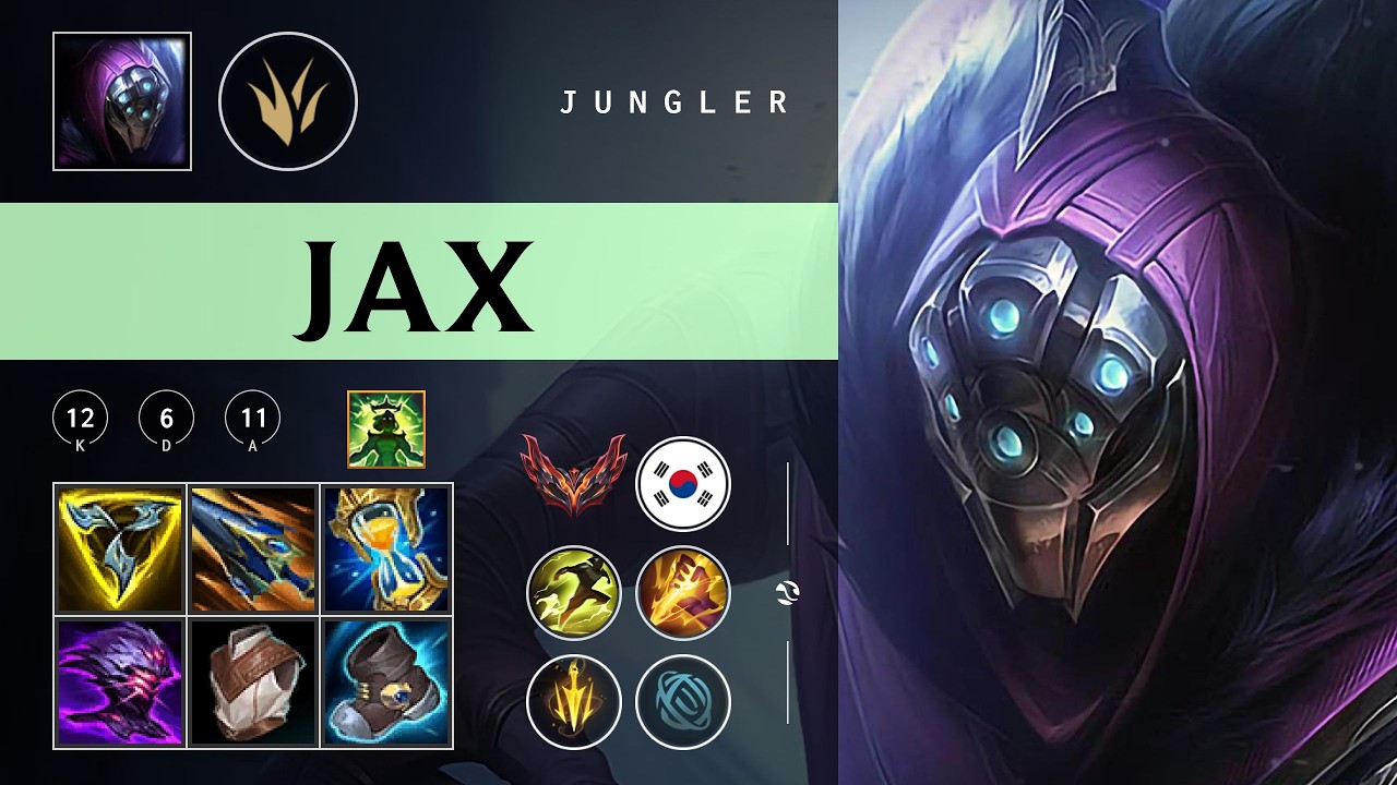 Jax Jungle vs Nidalee - KR Grandmaster Patch 26.05