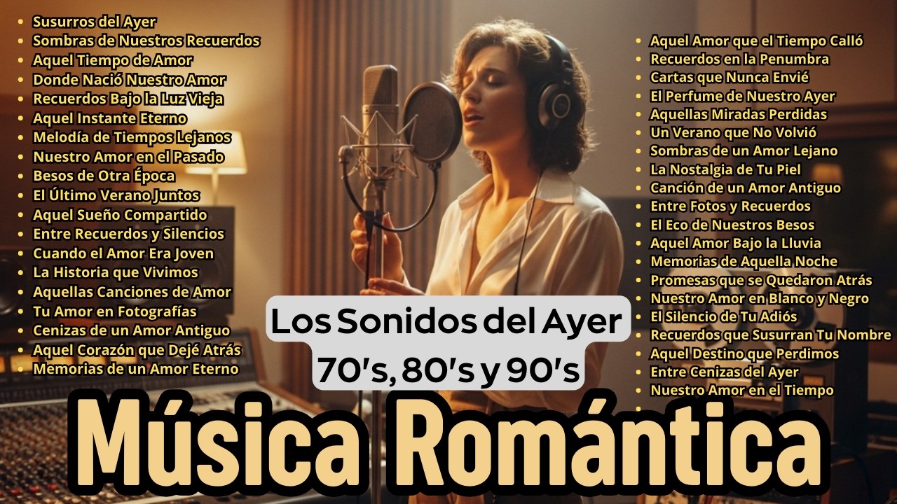 Sombras de Tu Amor 🎶❤️ Amor, Nostalgia y Baladas Españolas 70s 80s 90s