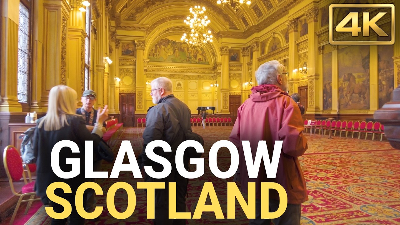 Walking Inside Glasgow City Chambers