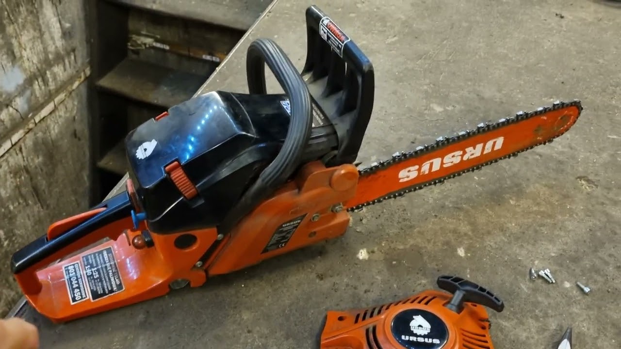 Piła Spalinowa URSUS (NAC) godny sprzęt i ciekawa AWARIA/URSUS Petrol Saw (NAC)interesting FAILURE