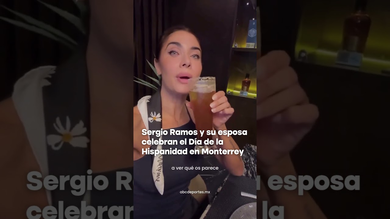 &iexcl;Ol&eacute;! 🇪🇸 Sergio Ramos, defensor de Rayados y su esposa Pilar Rubio, celebraron D&iacute;a de la Hispanidad
