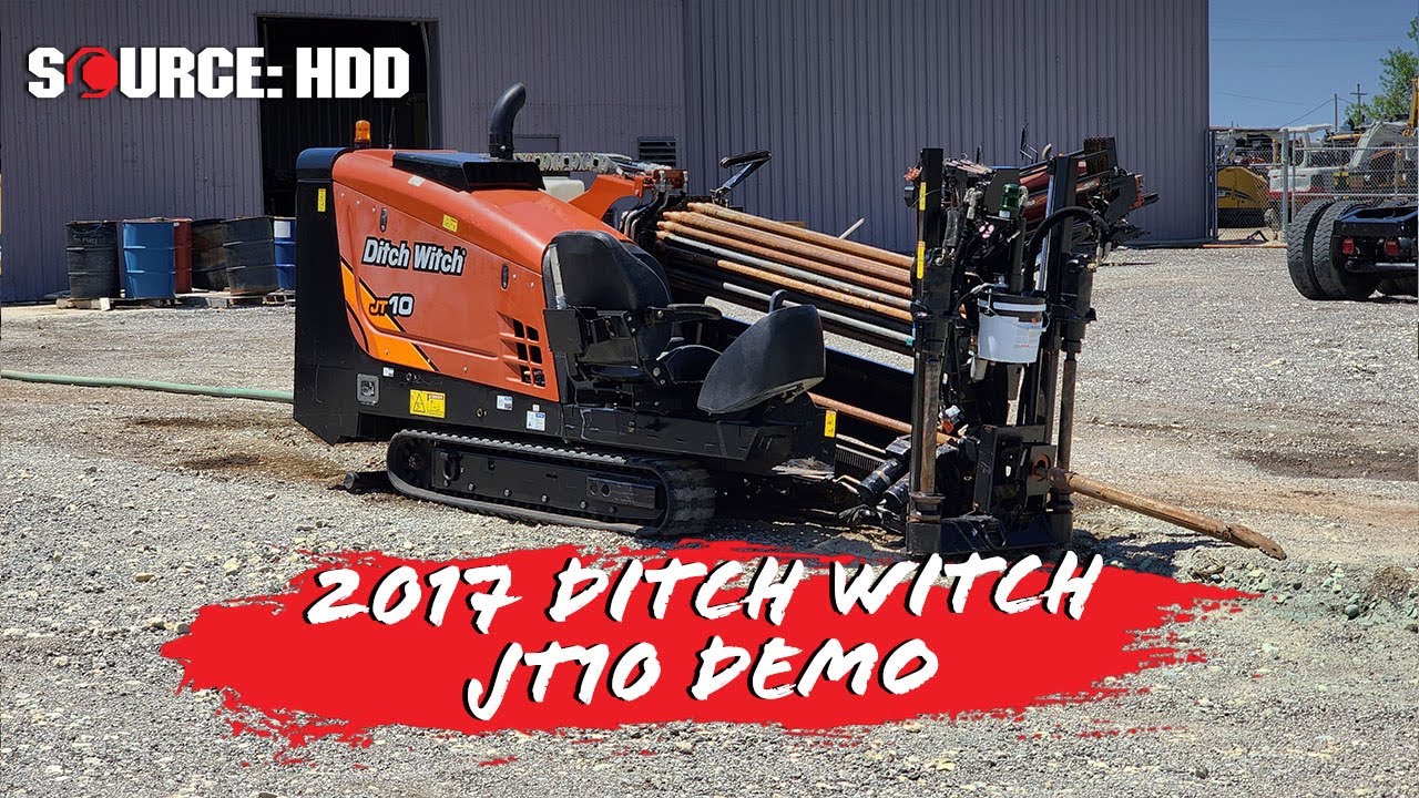 2017 Ditch Witch JT10 drill demo | SOURCE: HDD