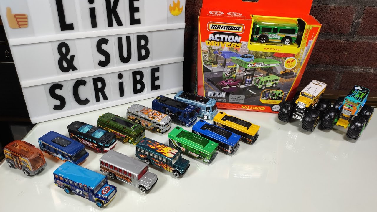Matchbox Action Drivers Bus Station Playset unboxing & assembly. Bonus Bus showcase!