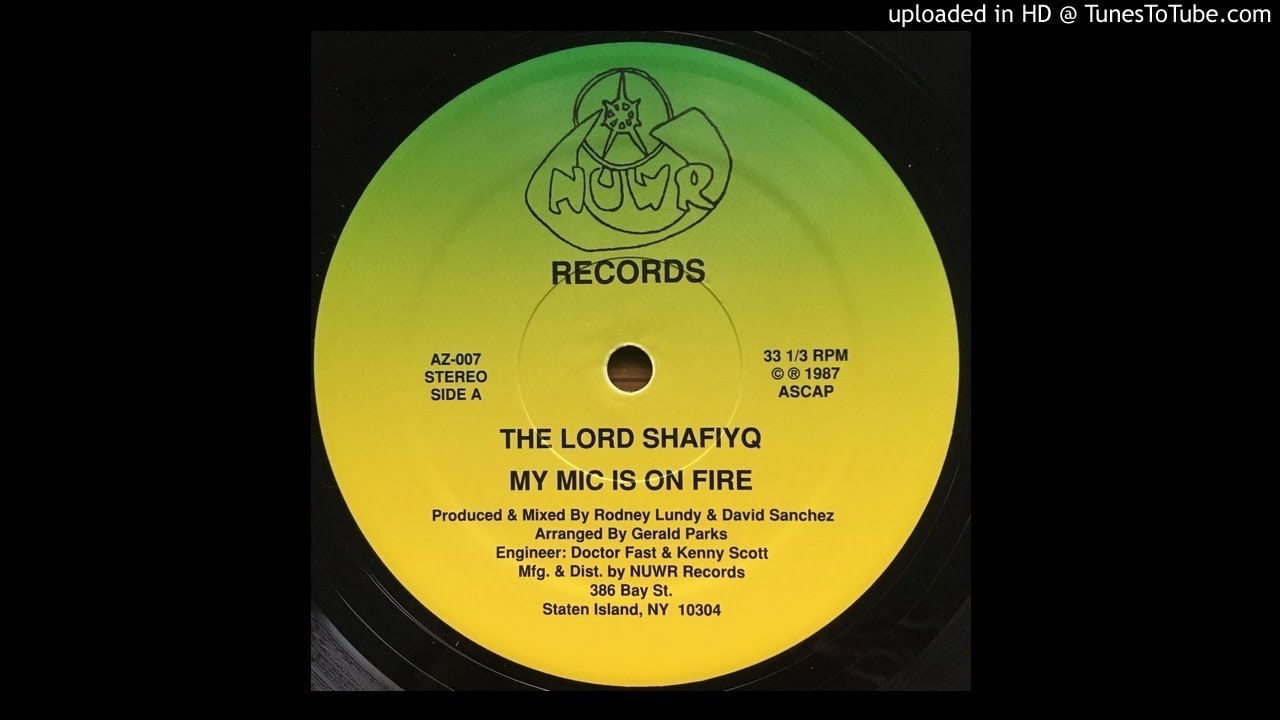 The Lord Shafiyq - My Mic Is On Fire (Vocal Version)
