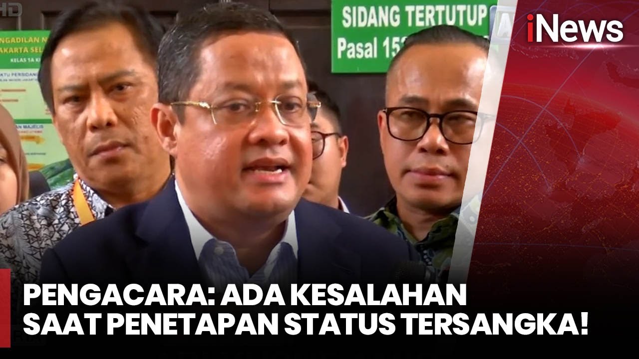 PN Jaksel Gelar Sidang Perdana Praperadilan Tom Lembong - iNews Sore 18/11