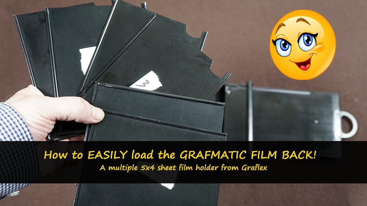 How to EASILY load and use the GRAFMATIC 5x4 multi sheet film back or holder.