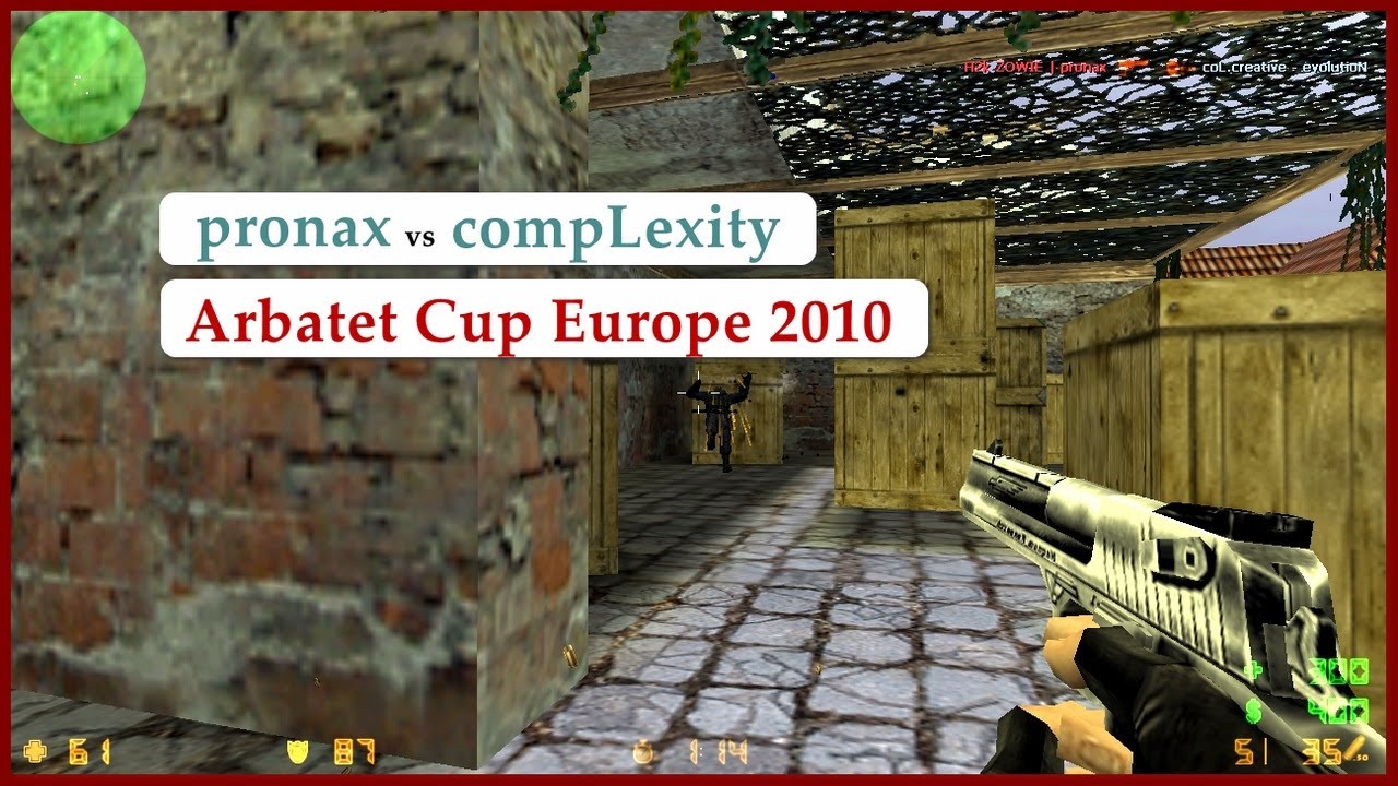 [ POV ] H2k ZOWIE | pronax vs compLexity.us (Arbalet Cup Europe 2010)