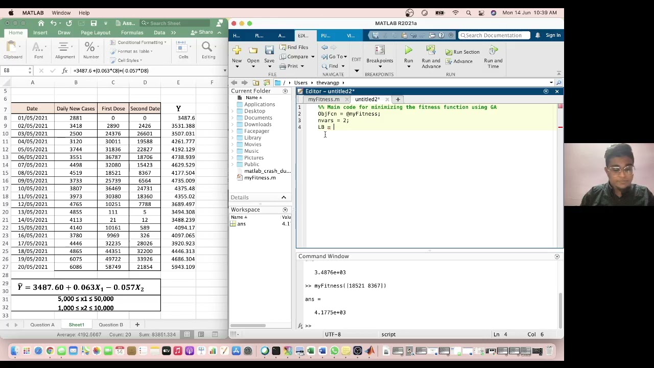Genetic Algorithm - Matlab