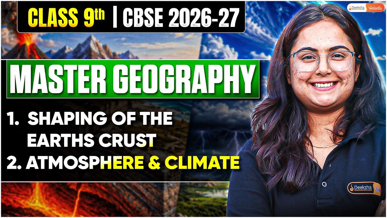 🔴 Shaping of the Earth's Crust, Atmosphere & Climate | Master Geography 🌏 Class 9 SST LIVE