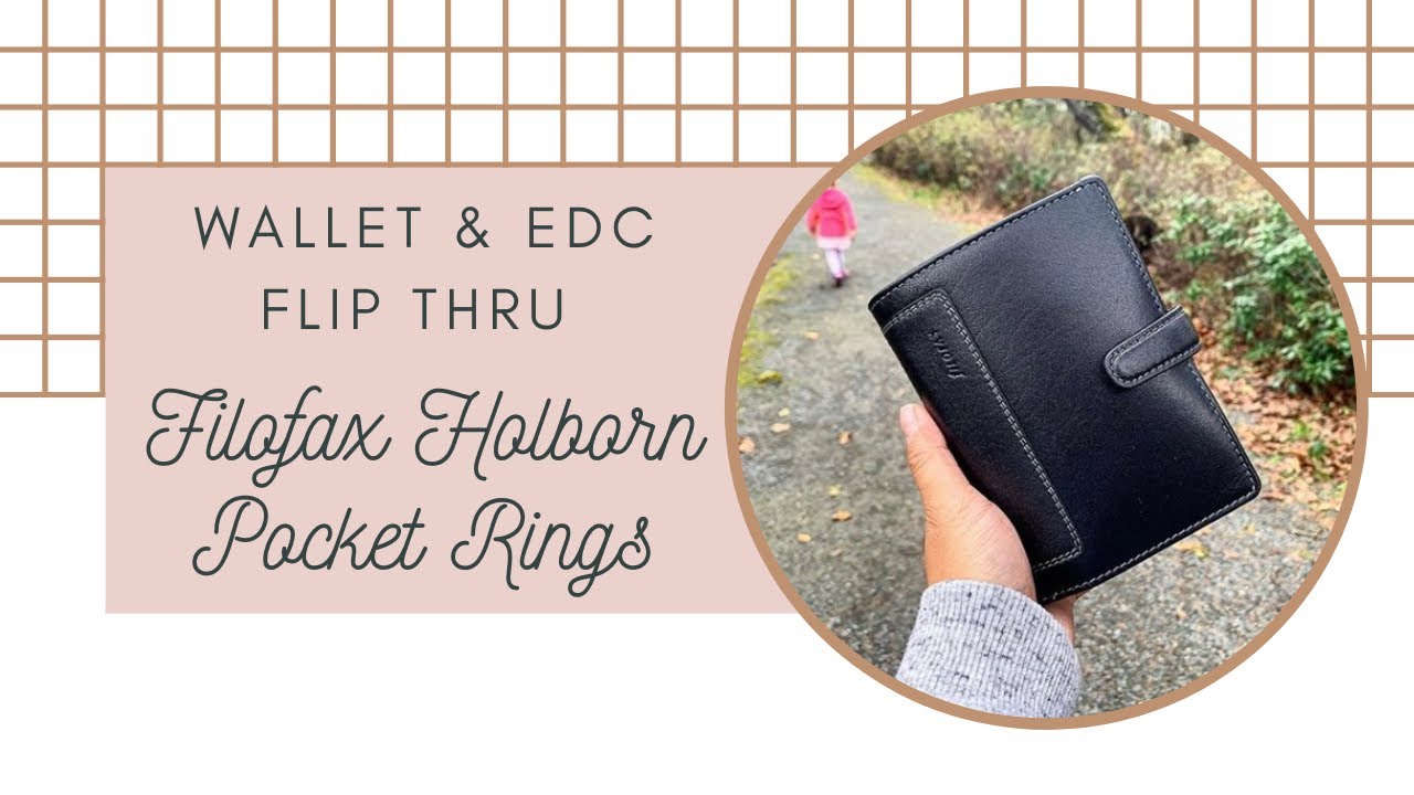 Filofax Holborn Pocket Rings - Wallet and Everyday Carry (EDC) Flip Thru